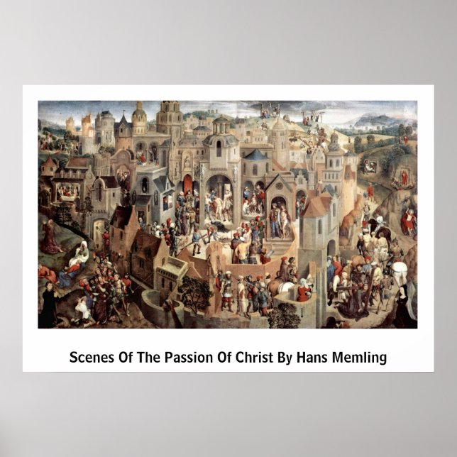 Póster Scenes Of The Passion Of Christ By Hans Memling (Frente)