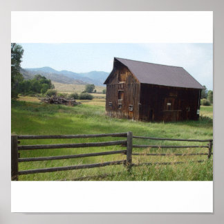 Póster Scenic barns