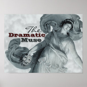 Póster Schadow El dramático Poster de la musa CC0396
