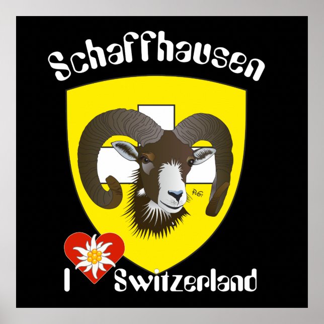 Póster Schaffhausen - Schweiz - Suisse - Poster de Svizze (Frente)