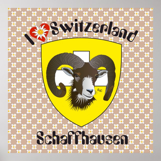 Póster Schaffhausen - Schweiz - Suisse - Poster de Svizze (Frente)