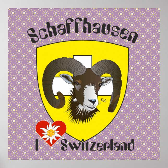 Póster Schaffhausen - Schweiz - Suisse - Svizzera Poster (Frente)