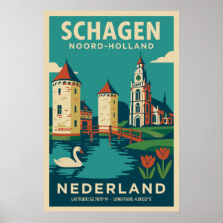 Póster Schagen, Noord Holland - Nederland Viaje