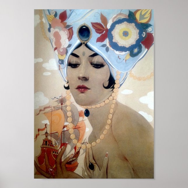 Póster Scheherazade de Alberto Vargas (1921) (Frente)