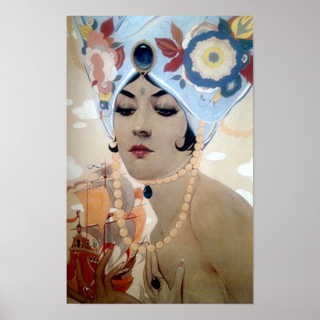 Póster Scheherazade de Alberto Vargas (1921) (Frente)