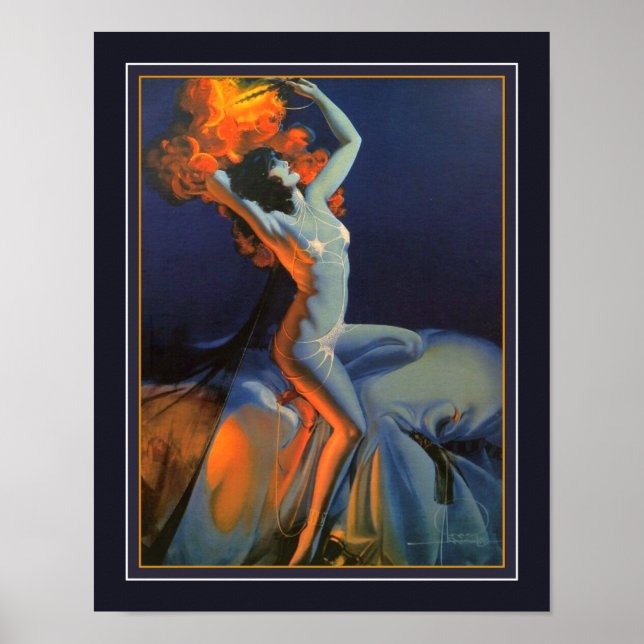 Póster "Scheherazade" Noches Art Deco Arabian de 1920 (Frente)