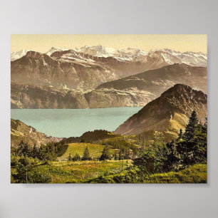 Póster Scheidegg, con la acción de Gersau y de Vitznauer,