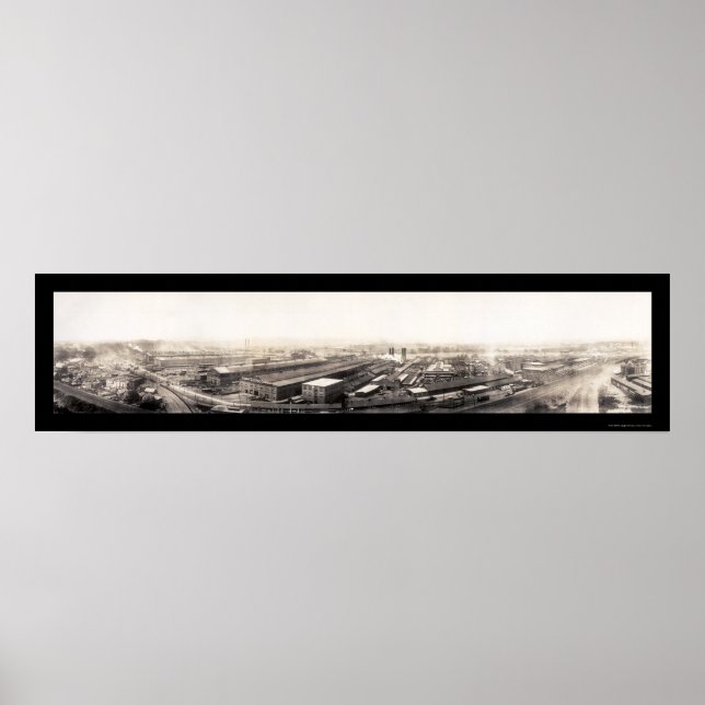 Póster Schenectady General Electric Photo 1907 (Frente)