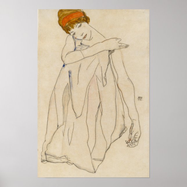 Póster Schiele - Bailarina 1913 (Frente)
