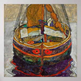 Póster Schiele - Barco pesquero de Trieste