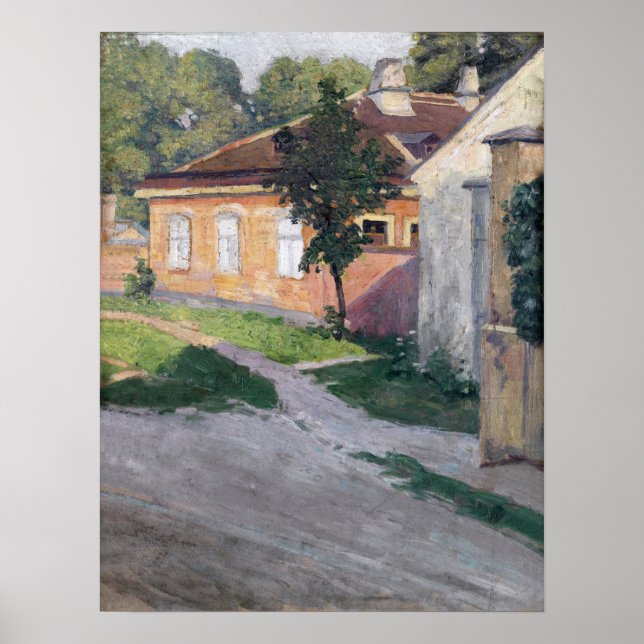 Póster Schiele - Casa En Hutteldorf (Frente)