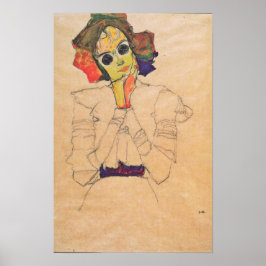 Póster Schiele - Chica Con Gafas De Sol 1910