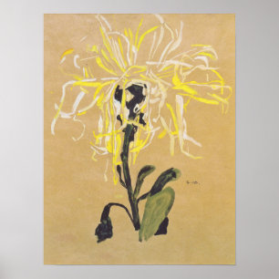 Póster Schiele - Crisantemo amarillo 1910