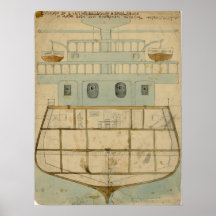 Schiele - Diseño para un juguete de barco de guerr
