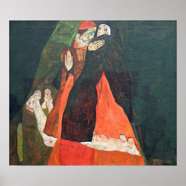 Póster Schiele - El Cardenal y La Monja (Frente)
