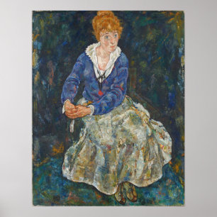 Póster Schiele - Esposa Edith