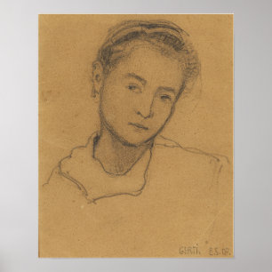 Póster Schiele - Gerti 1907