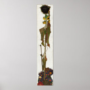 Póster Schiele - Girasoles 1909