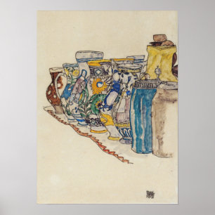 Póster Schiele - Jug campesino pintado 1918