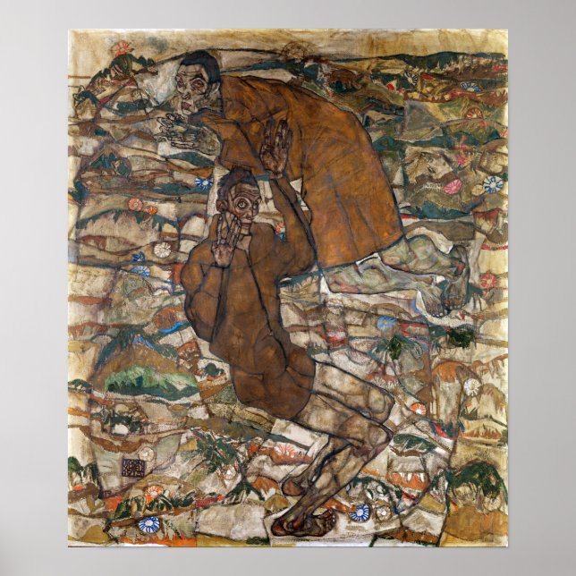 Póster Schiele - Levitación (Los ciegos) (Frente)