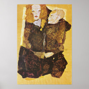Póster Schiele - Madre Y Un Niño