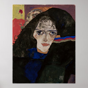 Póster Schiele - Mujer de luto