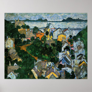 Póster Schiele - Paisaje de verano