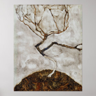 Póster Schiele - Pequeño Árbol a Finales de Otoño