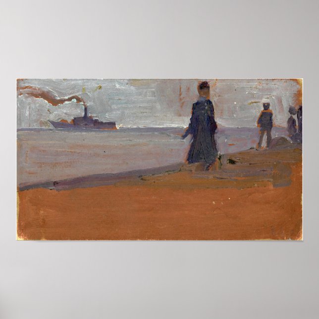 Póster Schiele - Playa (Frente)