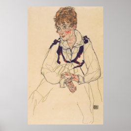 Póster Schiele - Retrato De Edith 1917