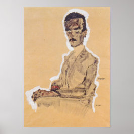 Póster Schiele - Retrato De Eduard Kosmack 1910