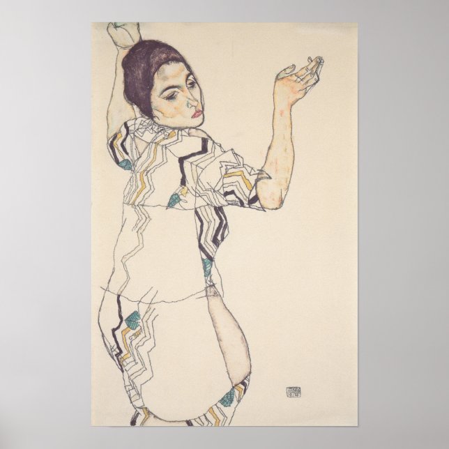 Póster Schiele - Retrato De Friederike Maria Beer 1914 (Frente)