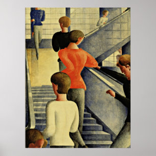 Póster Schlemmer - Escalera Bauhaus