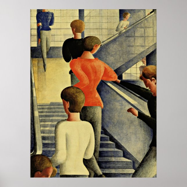 Póster Schlemmer - Escalera Bauhaus (Frente)