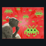 Póster Schlitze y el sueño invasor<br><div class="desc">Schlitze y el sueño invasor. 2025,  Ken Gage. Arte digital: surrealismo pop.</div>