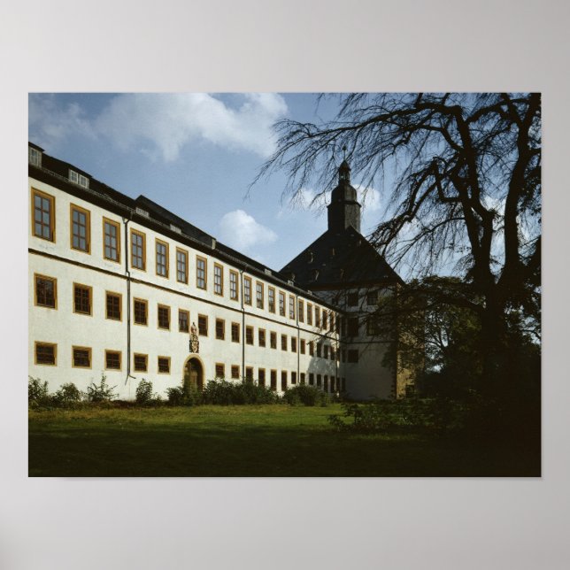 Póster Schloss Friedenstein, Gotha, construido en 1643-54 (Frente)