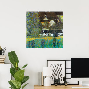 Póster Schloss Kammer en el Attersee II de Gustav Klimt