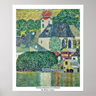 Póster Schloss Kammer est Attersee de Klimt Gustavo
