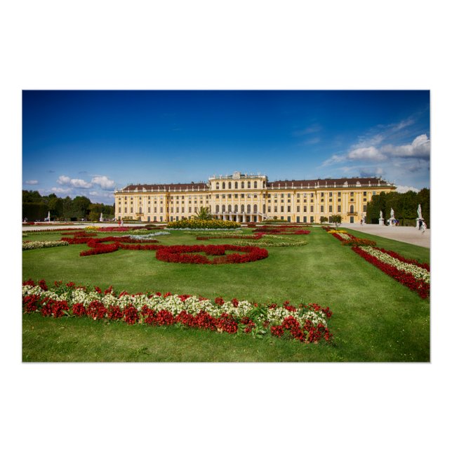 Póster Schloss Schoenbrunn Viena Austria (Anverso)