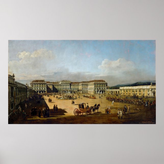 Póster Schloss Schönbrunn Wien – Canaletto – Bellotto (Frente)