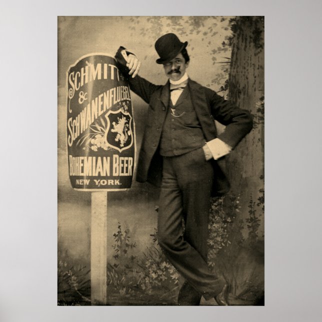 Póster Schmitt y Schwanenfluegel Brewery Vintage (Frente)