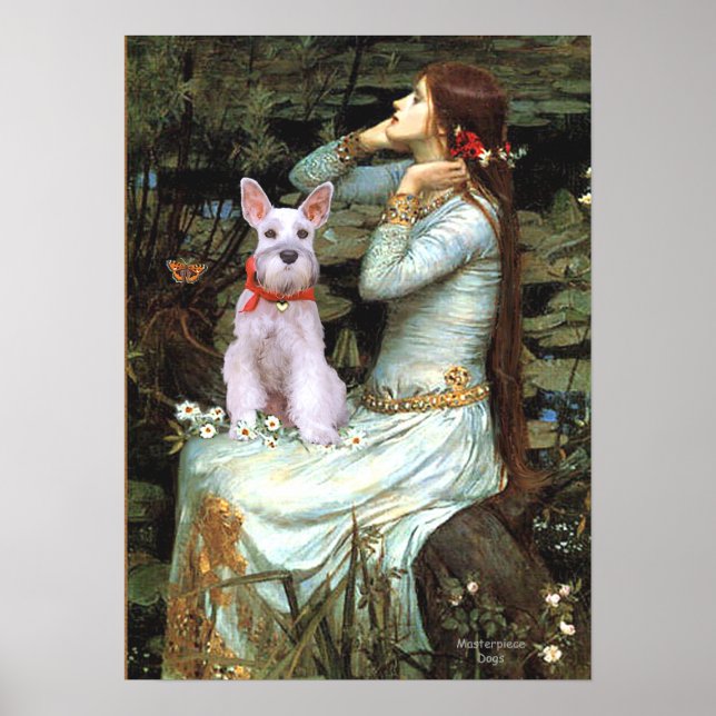 Póster Schnauzer 9 - Ophelia Sentada (Frente)