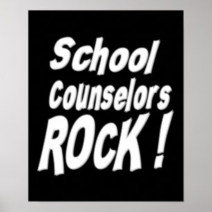 Póster School Counselors Rock! Poster Print