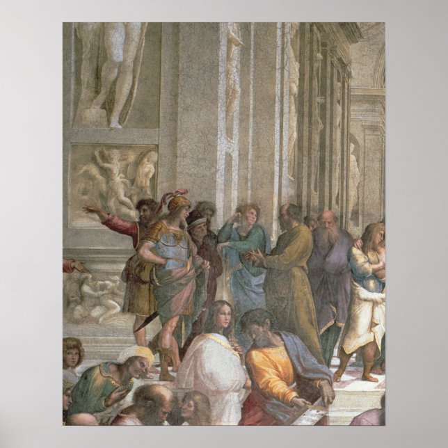 Póster School of Athens, from the Stanza della (Frente)