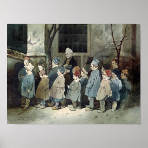 Póster Schoolboys in the Playground