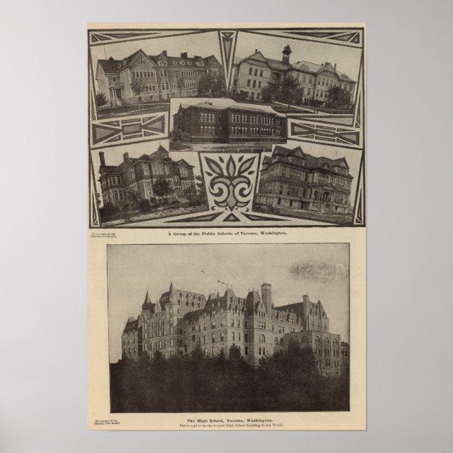 Póster Schools, Tacoma, Wash (Frente)