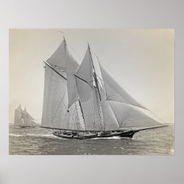 Póster Schooner Yacht Fortuna