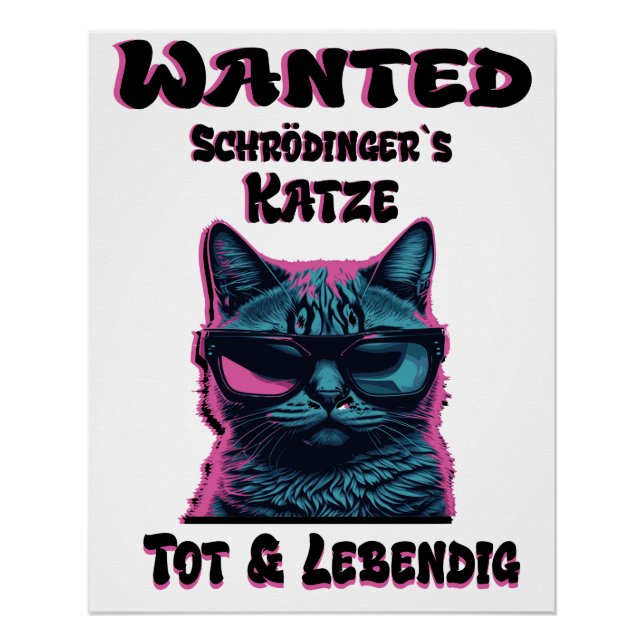 Póster Schrödinger`s Katze 1 (Anverso)