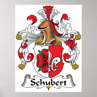 Póster Schubert Family Crest
