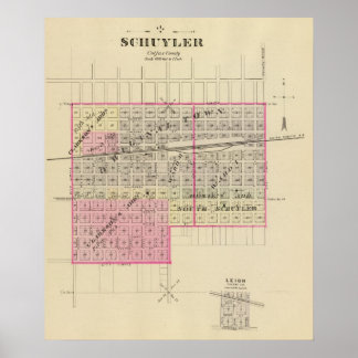Póster Schuyler y Leigh, Nebraska